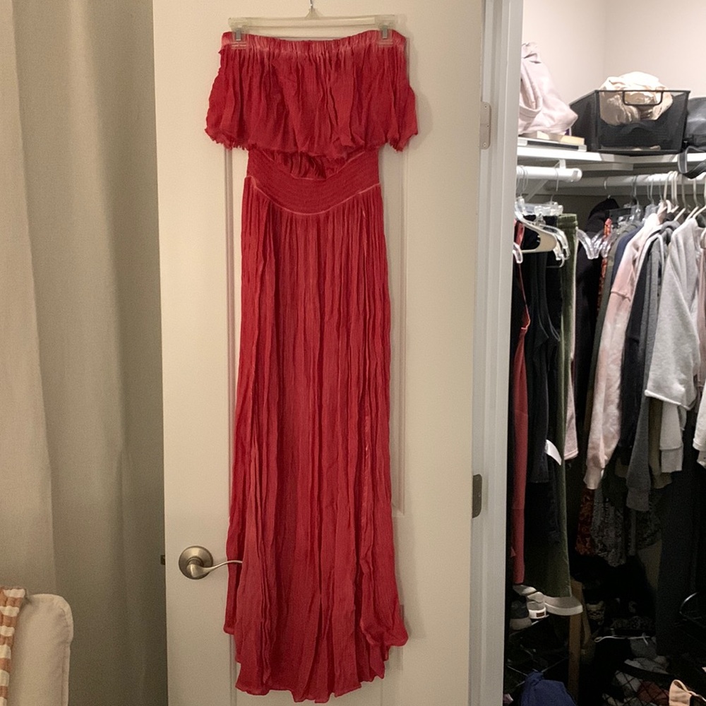 Rip curl red vacation beach dress Small